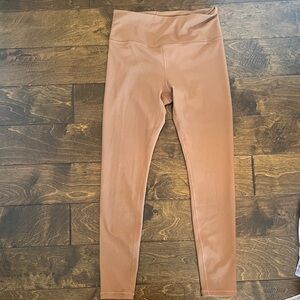 Athleta Tan Ribbed Leggings